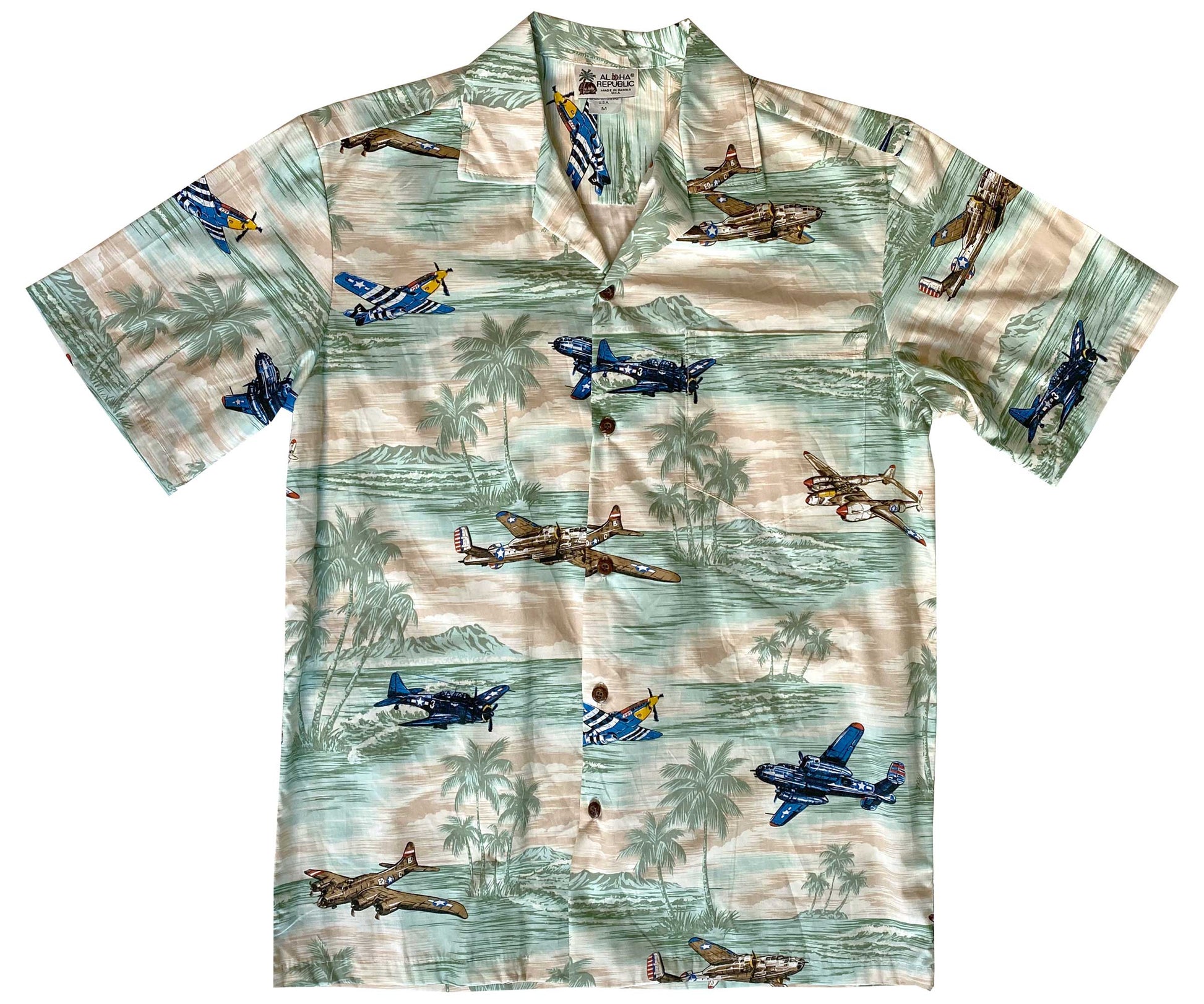 Vintage Air Power SageHawaiian Shirt Made In Hawaii, Summer Shirt, Beach Shirts