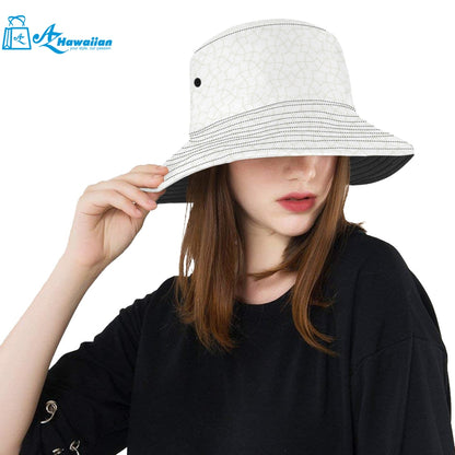 arabic white pattern Unisex Bucket Hat