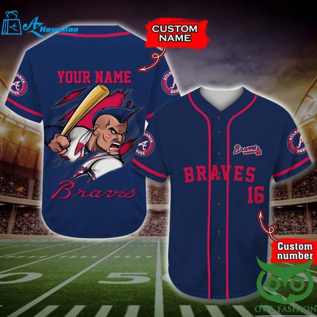 Atlanta Braves Baseball Jersey Personalized Gift, Custom Name Number