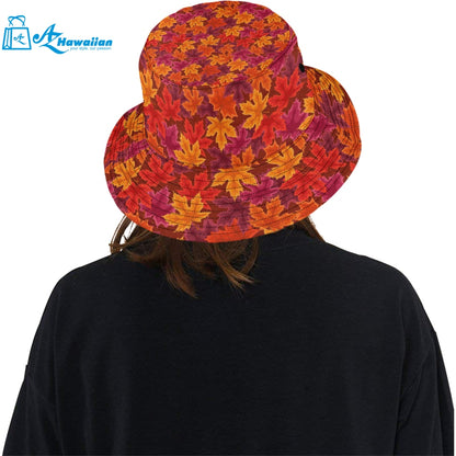 Autumn maple leaf pattern Unisex Bucket Hat