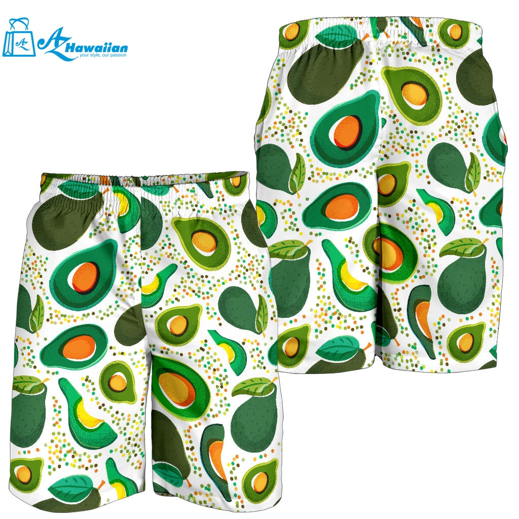 Avocado Design Pattern Men Shorts