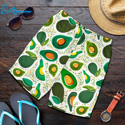 Avocado Design Pattern Men Shorts