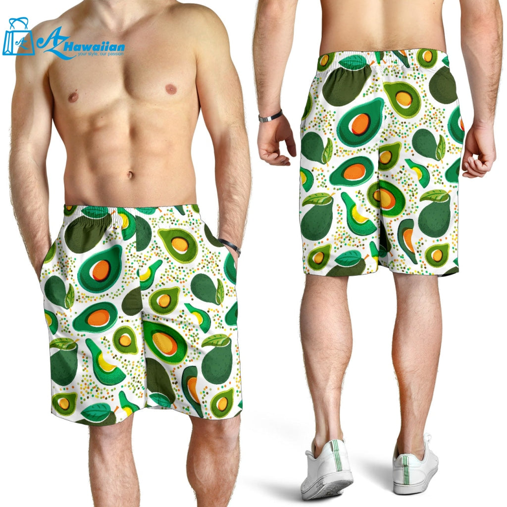 Avocado Design Pattern Men Shorts