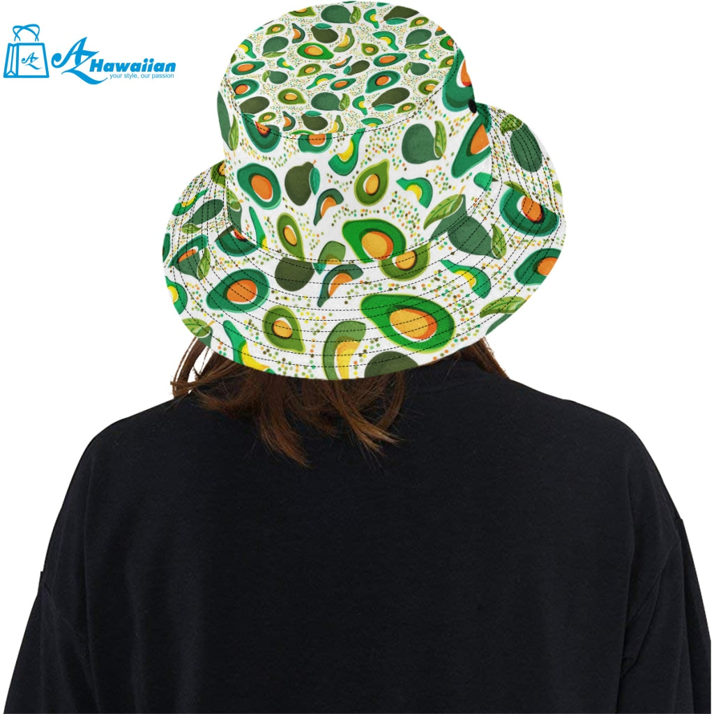 Avocado design pattern Unisex Bucket Hat