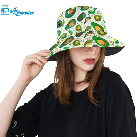 Avocado design pattern Unisex Bucket Hat