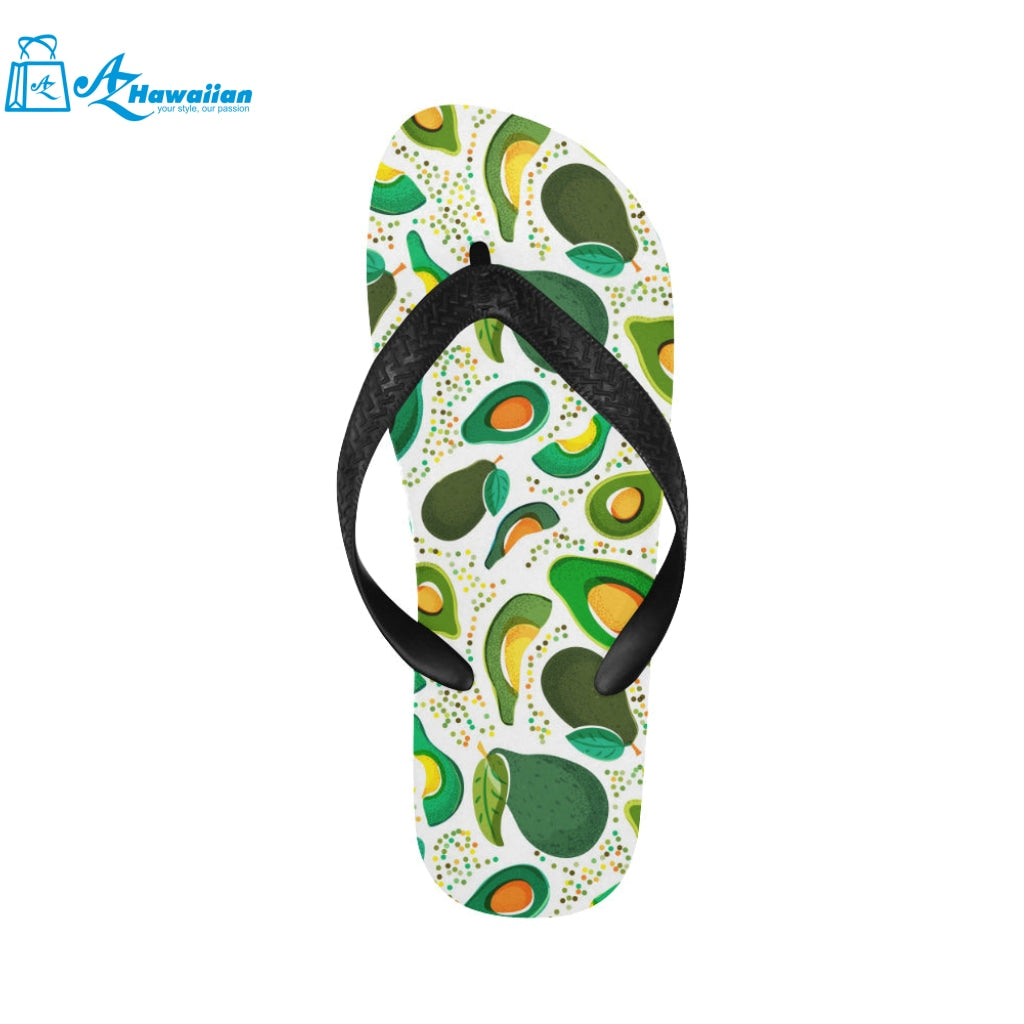 Avocado design pattern Unisex Flip Flops