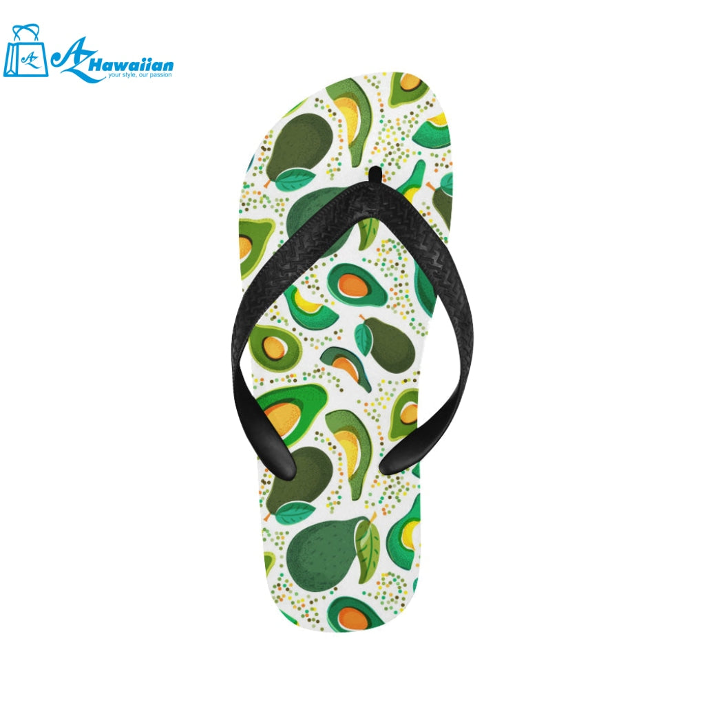 Avocado design pattern Unisex Flip Flops