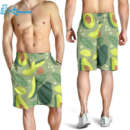 Avocado Pattern Men Shorts