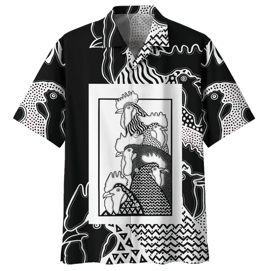 Chicken   Black Nice Design Unisex Hawaiian Shirt For Men And Women Dhc17063661