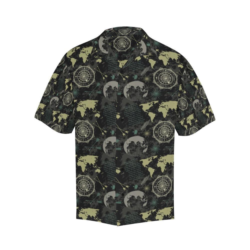 World Map Print Design Hawaiian Shirt