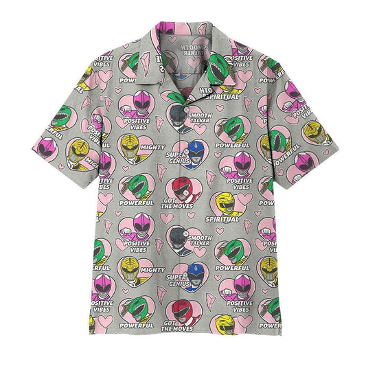  3D Mighty Morphin Power Rangers Hawaii Shirt