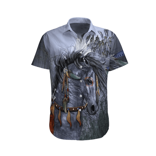 Horse  Gray High Quality Unisex Hawaiian Shirt For Men And Women Dhc17063577