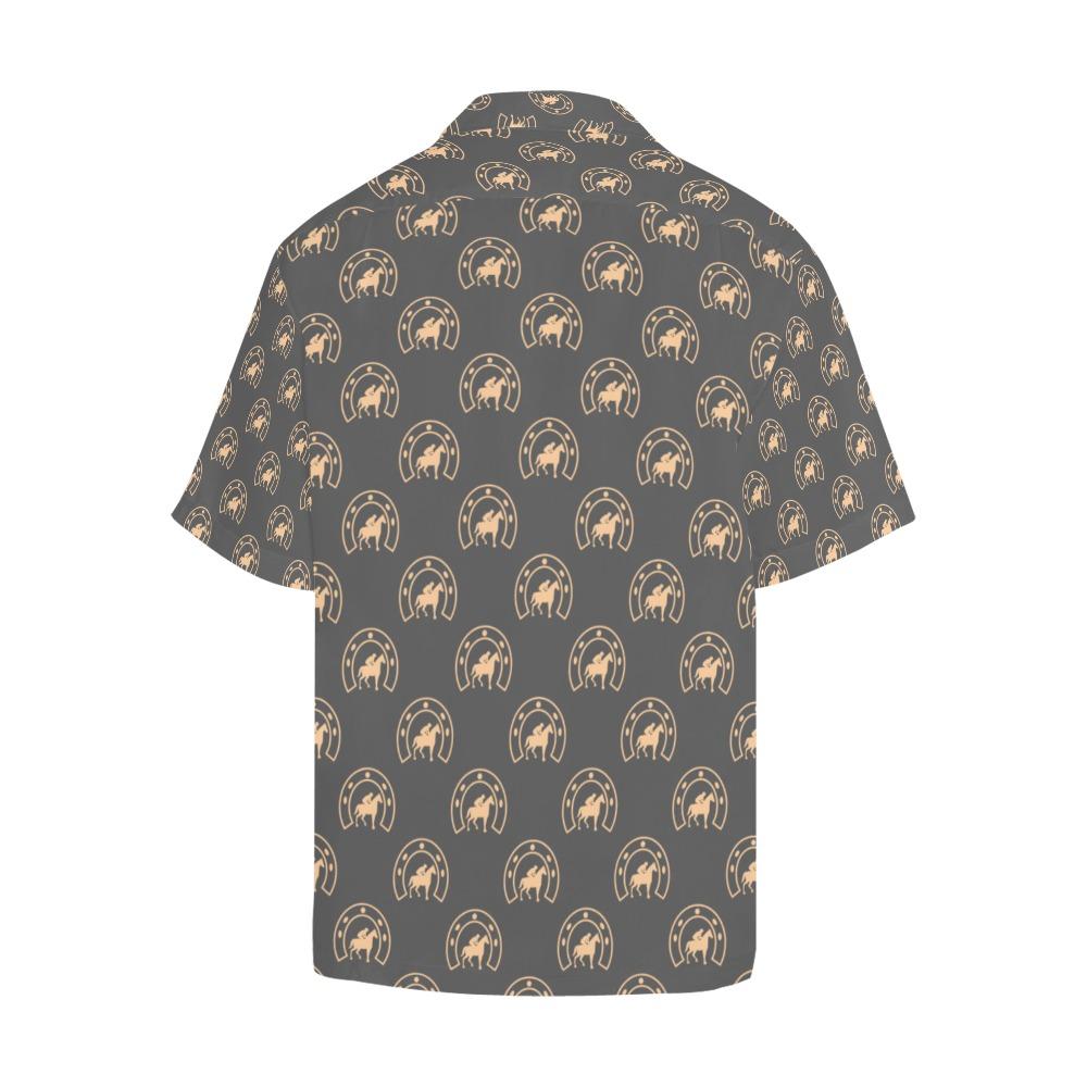 Horseshoe Print Design Hawaiian Shirt