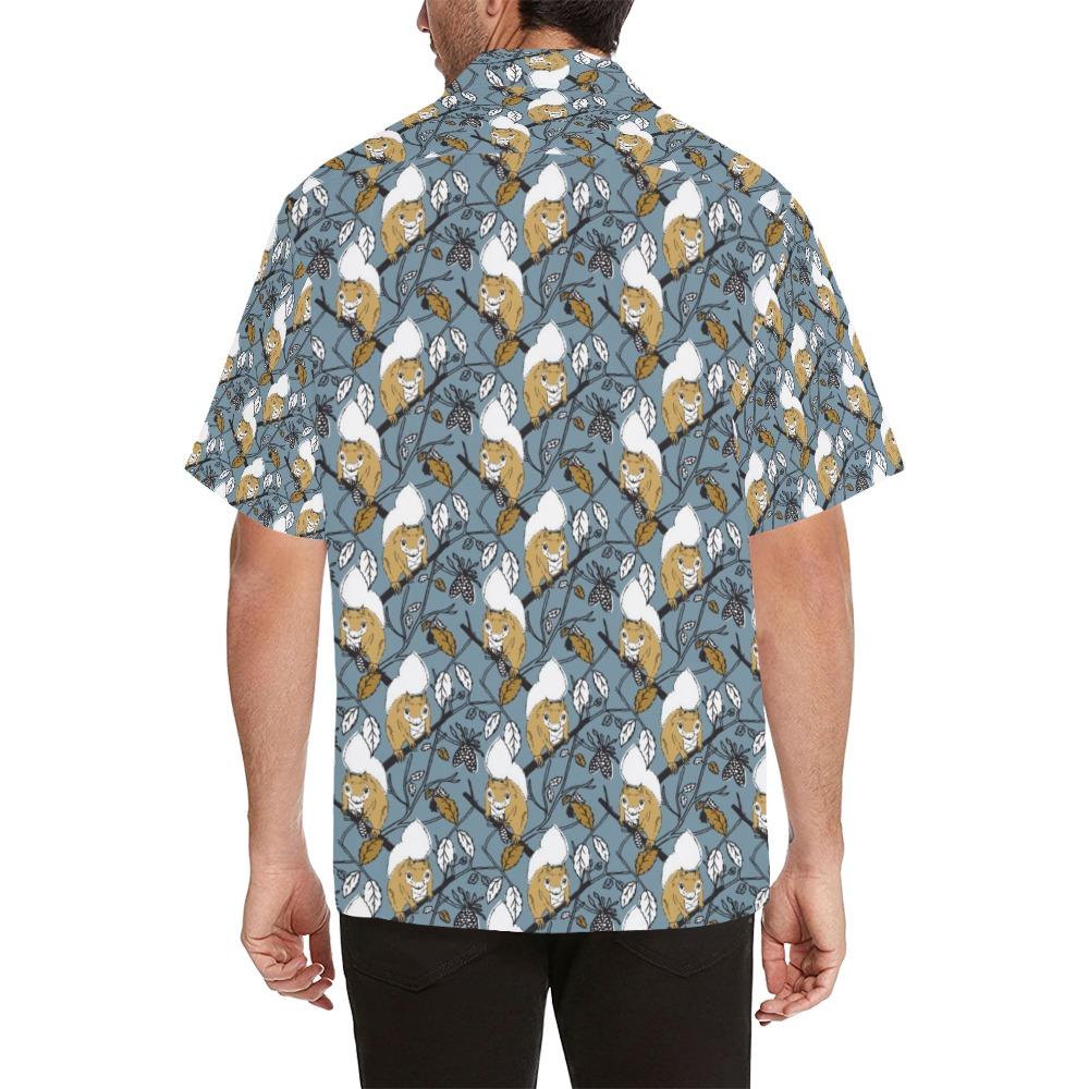 Squirrel Print Design Hawaiian Shirt
