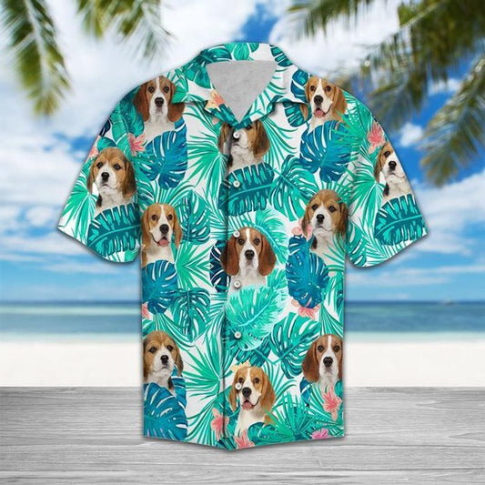 Beagle   Blue High Quality Unisex Hawaiian Shirt For Men And Women Dhc17064004