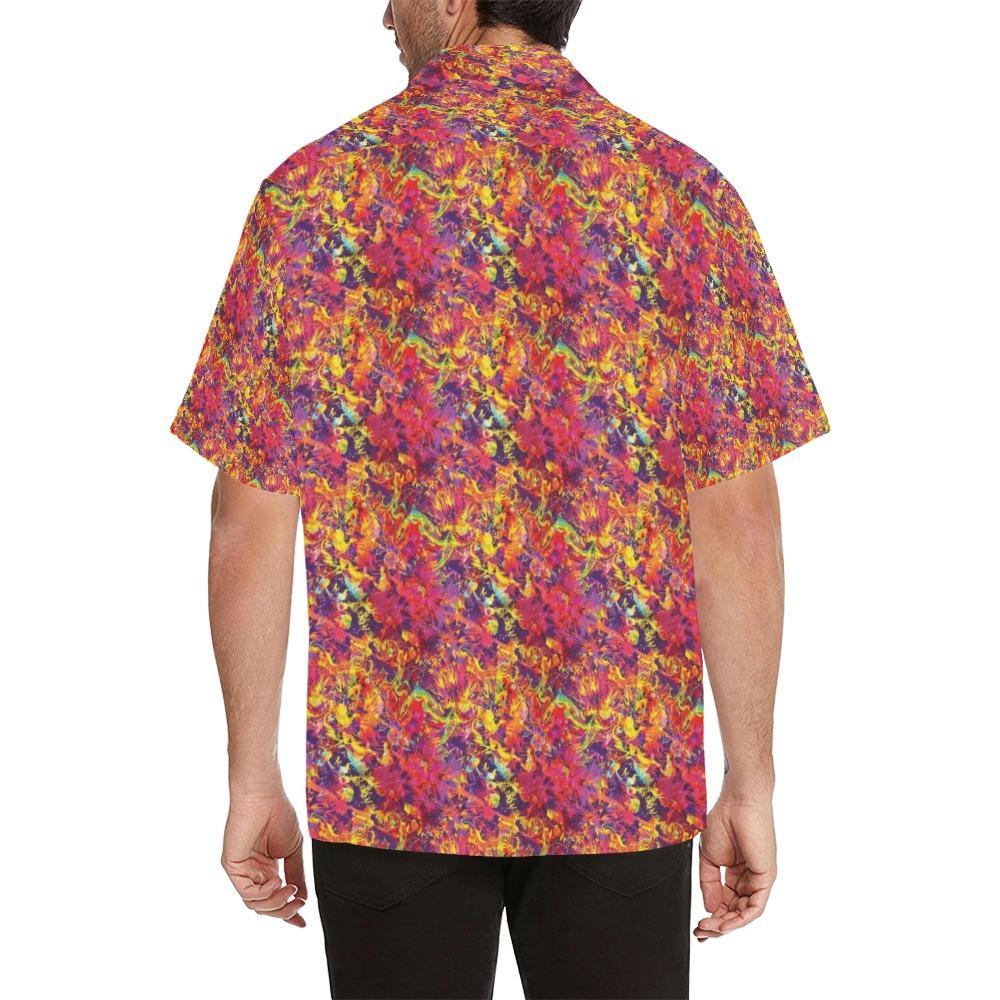 Splatter Print Design Hawaiian Shirt