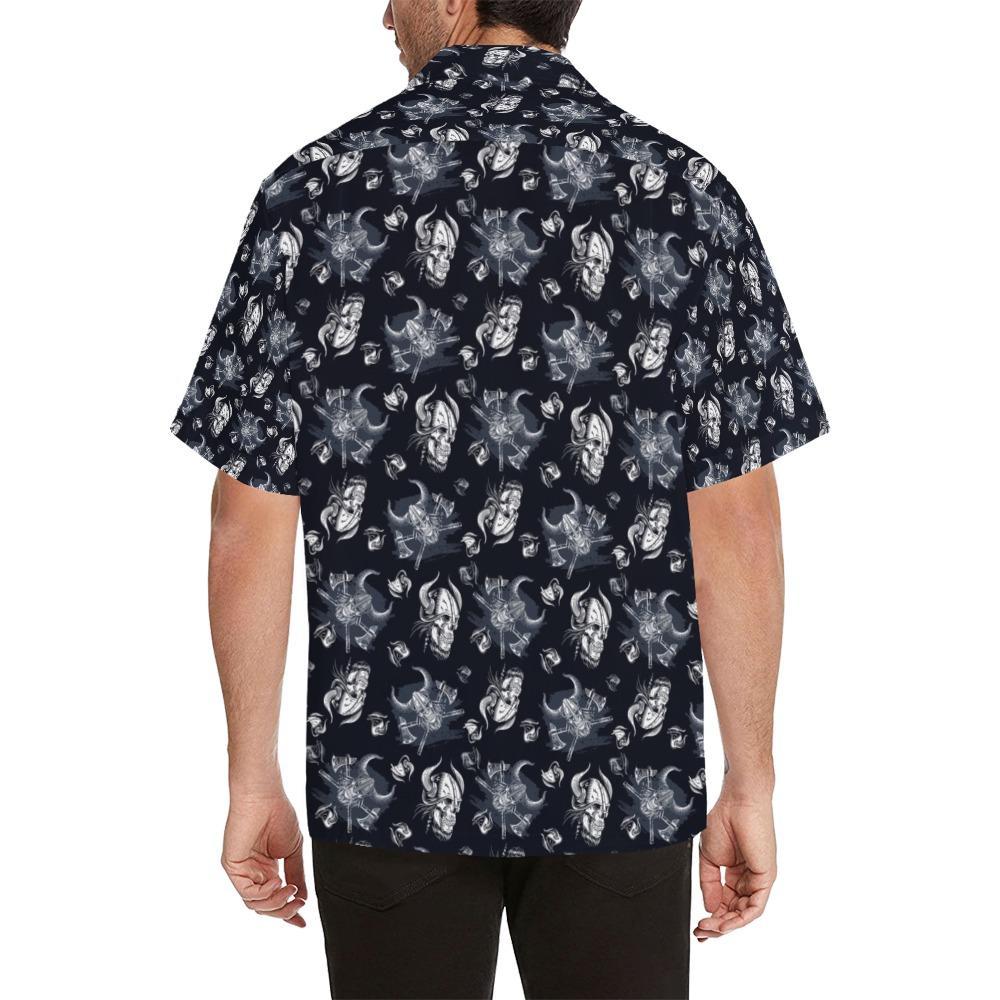 Vikings Print Design Hawaiian Shirt