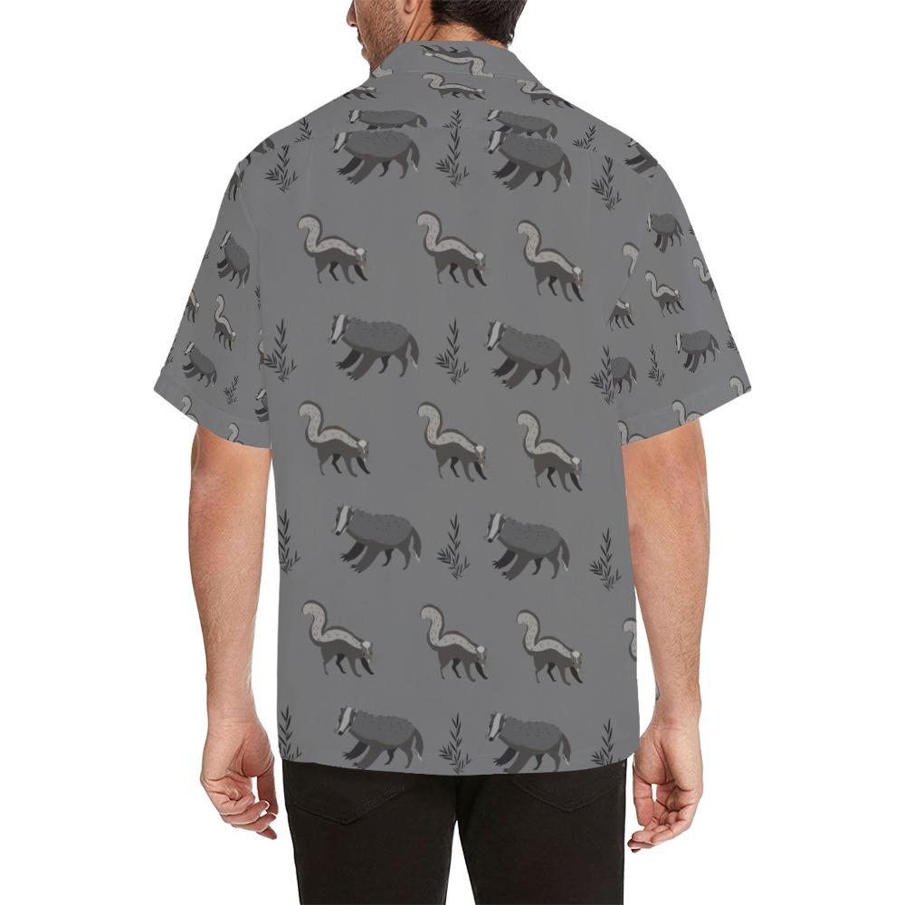 Skunk Print Design Hawaiian Shirt