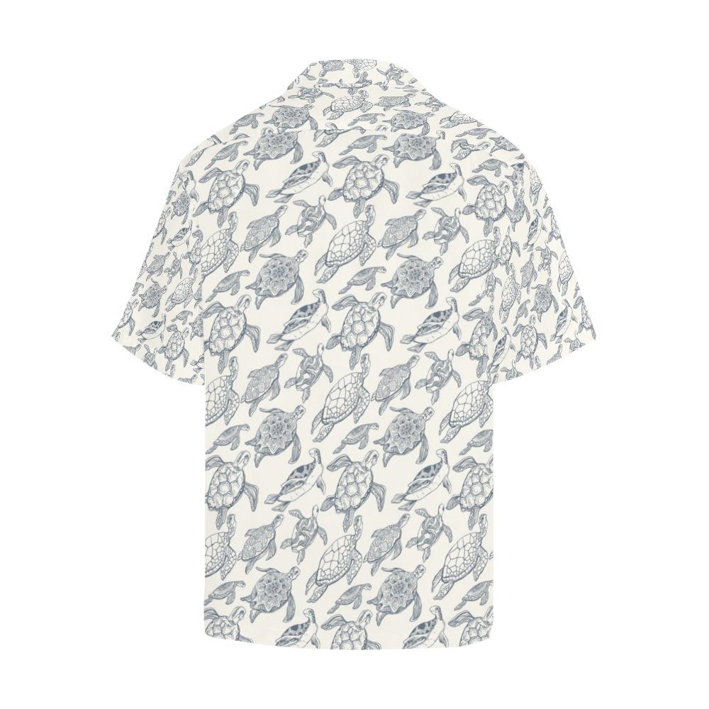 Sea Turtle Print Design Hawaiian Shirt