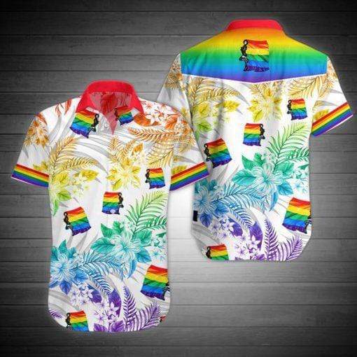 LGBT Flag Full Printing Hawaiian Shirts #HL