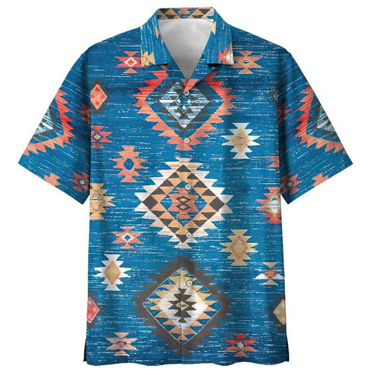 Indigenous   Blue High Quality Unisex Hawaiian Shirt For Men And Women Dhc17063939