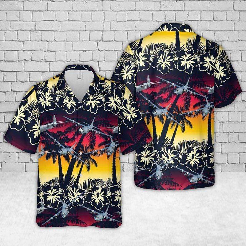 Us Air Force Lockheed Ac-130 Hawaiian Aloha Shirts Or Beach Shorts