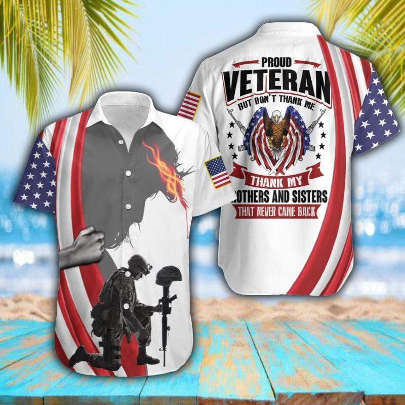 Proud Veteran Hawaiian Aloha Shirts