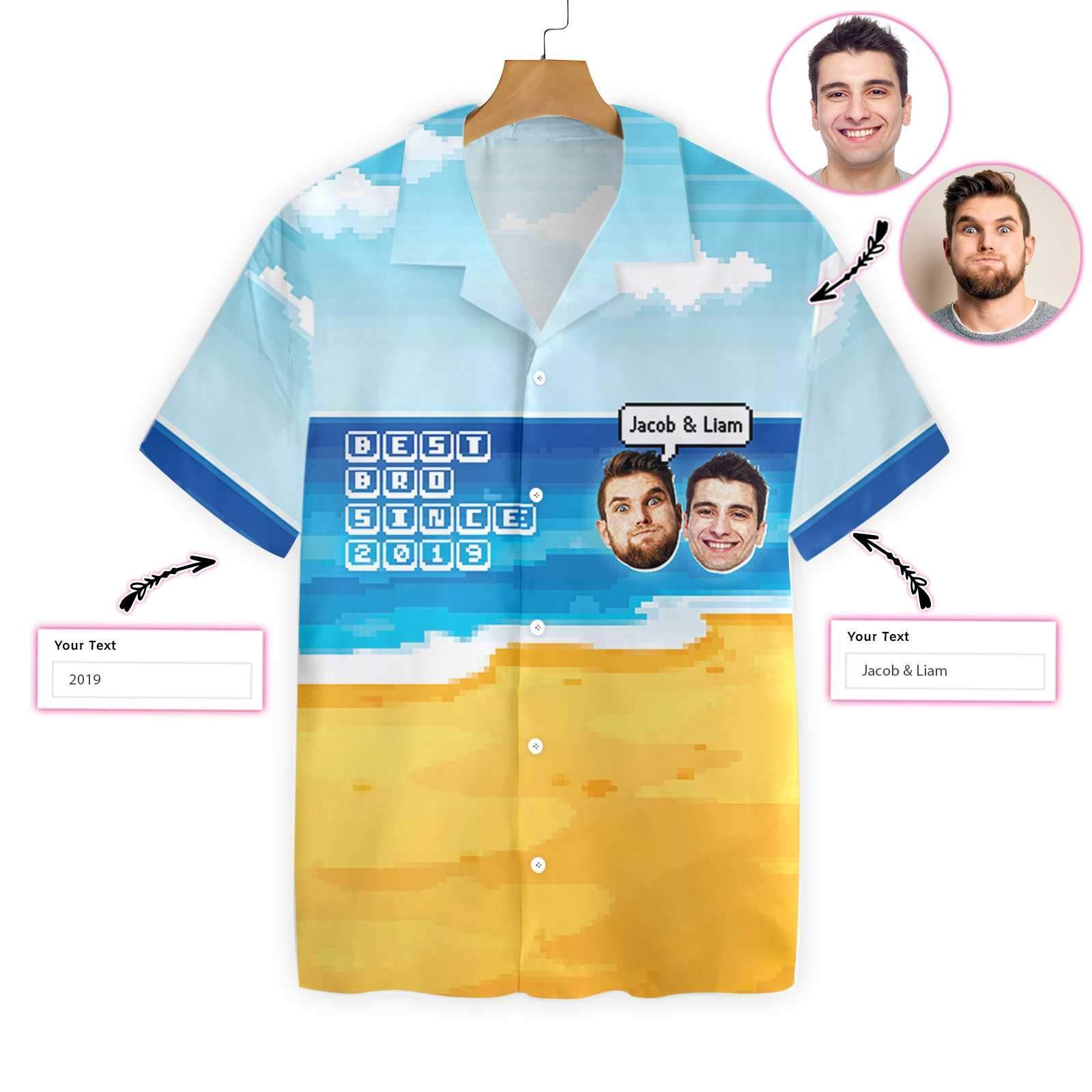 Personalized Hawaiian Aloha Shirts Difference Love Bromance Playing Game #L