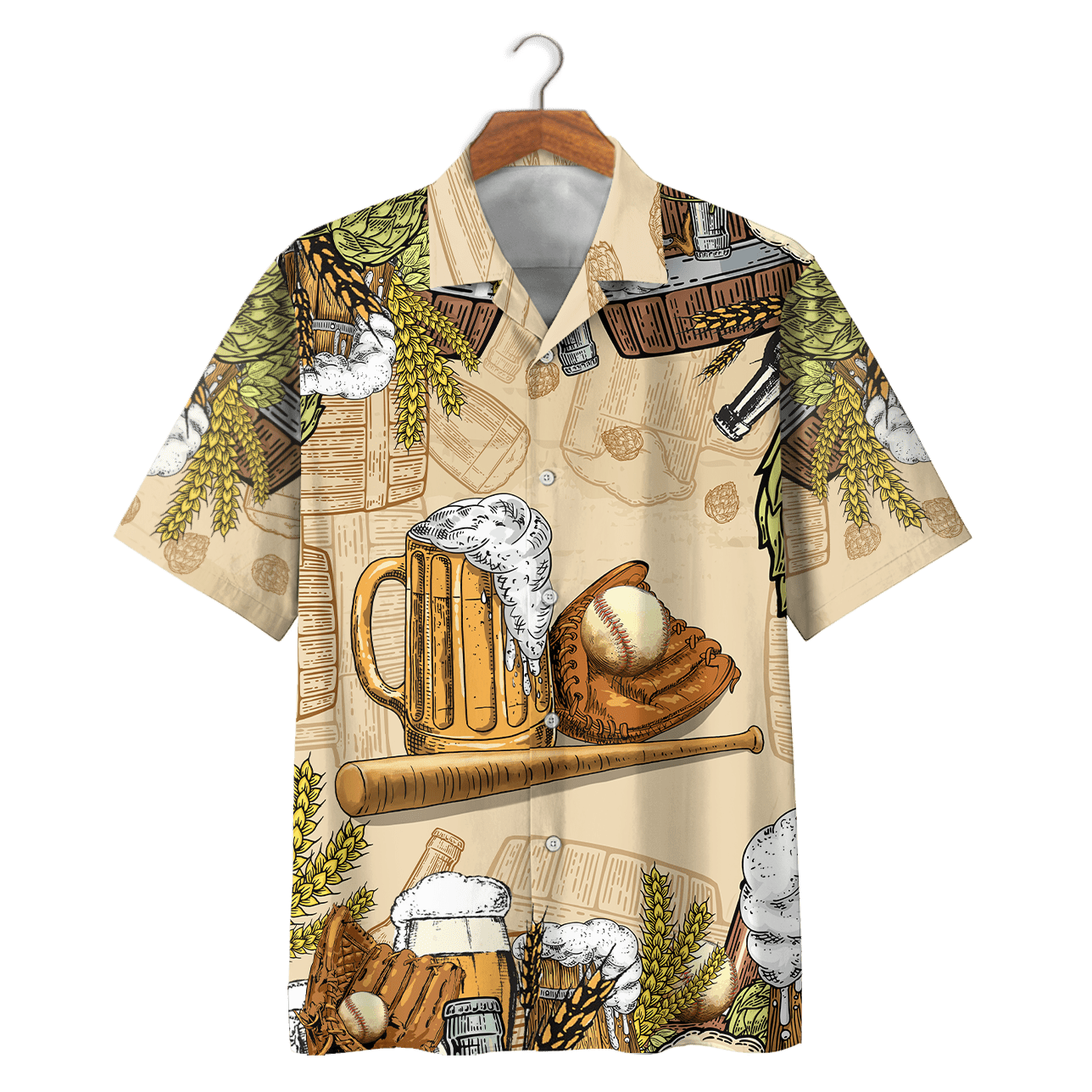 Baseball And Beer For Life Unisex Hawaiian Shirts - Beach Shorts