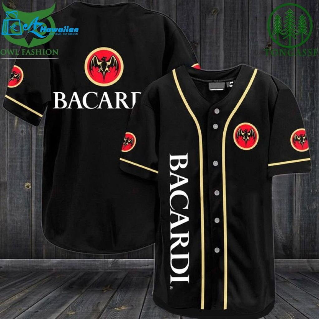 Bacardi Baseball Jersey Shirt