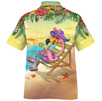 Flamingo Margarita - Hawaiian Shirt