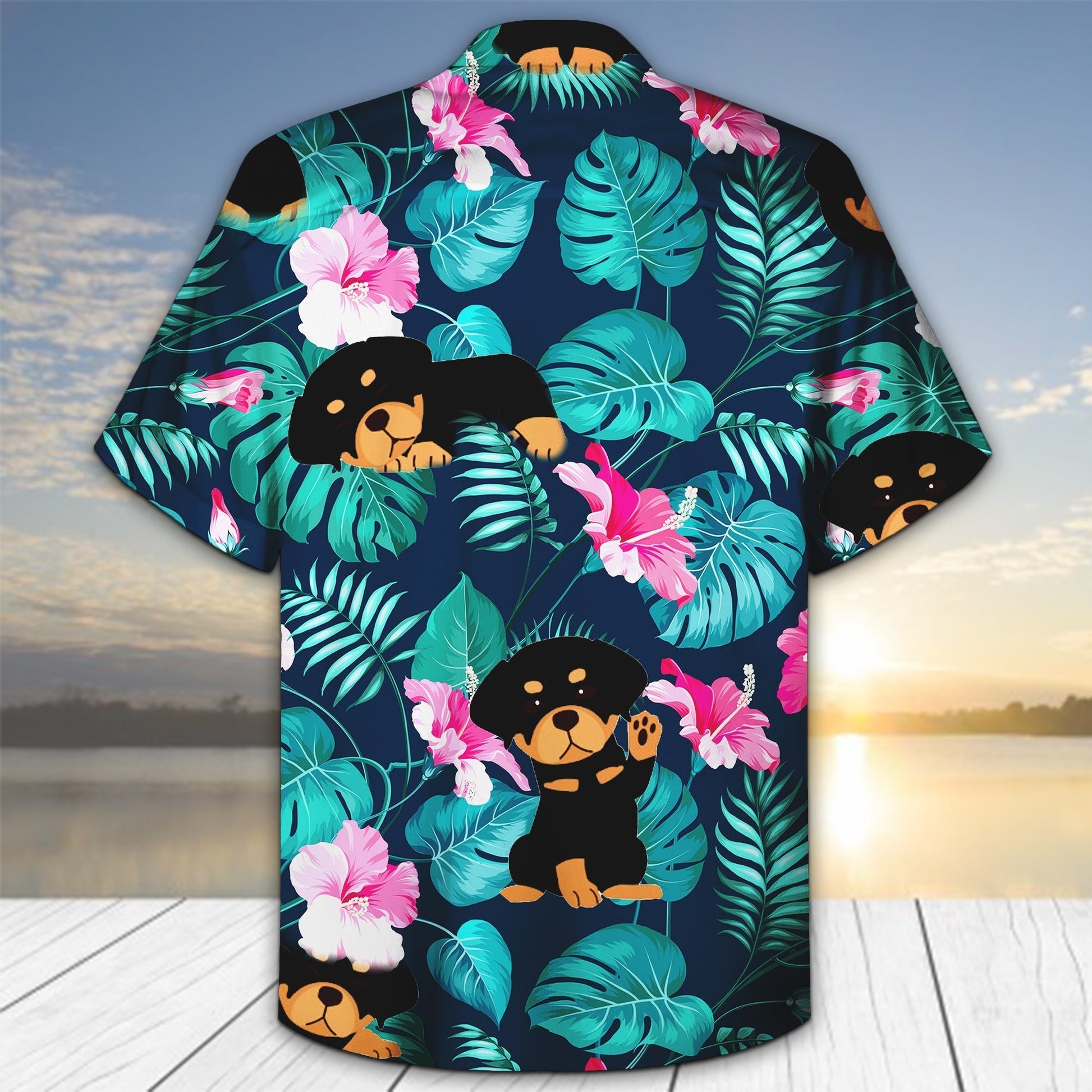 Rottweiler 3D All Over Printed Hawaii Shirt | Unique Beach Hawaiian