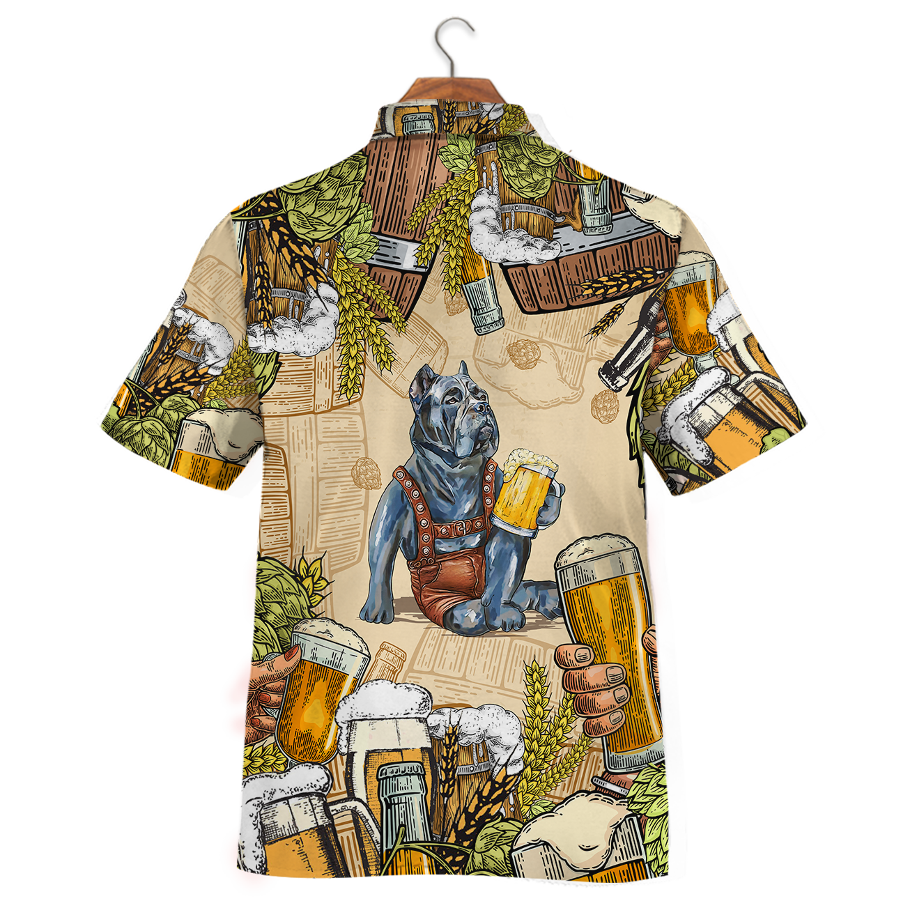 Pitbull & Beer Hawaiian Shirt K