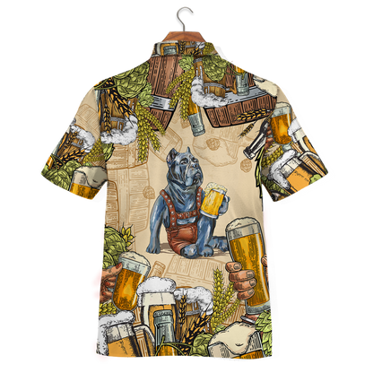 Pitbull & Beer Hawaiian Shirt K