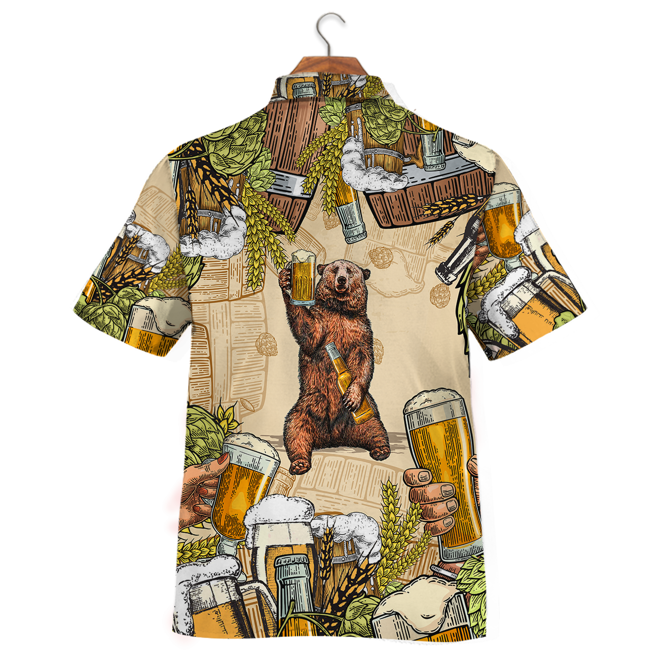 Bear & Beer Hawaiian Shirt K5