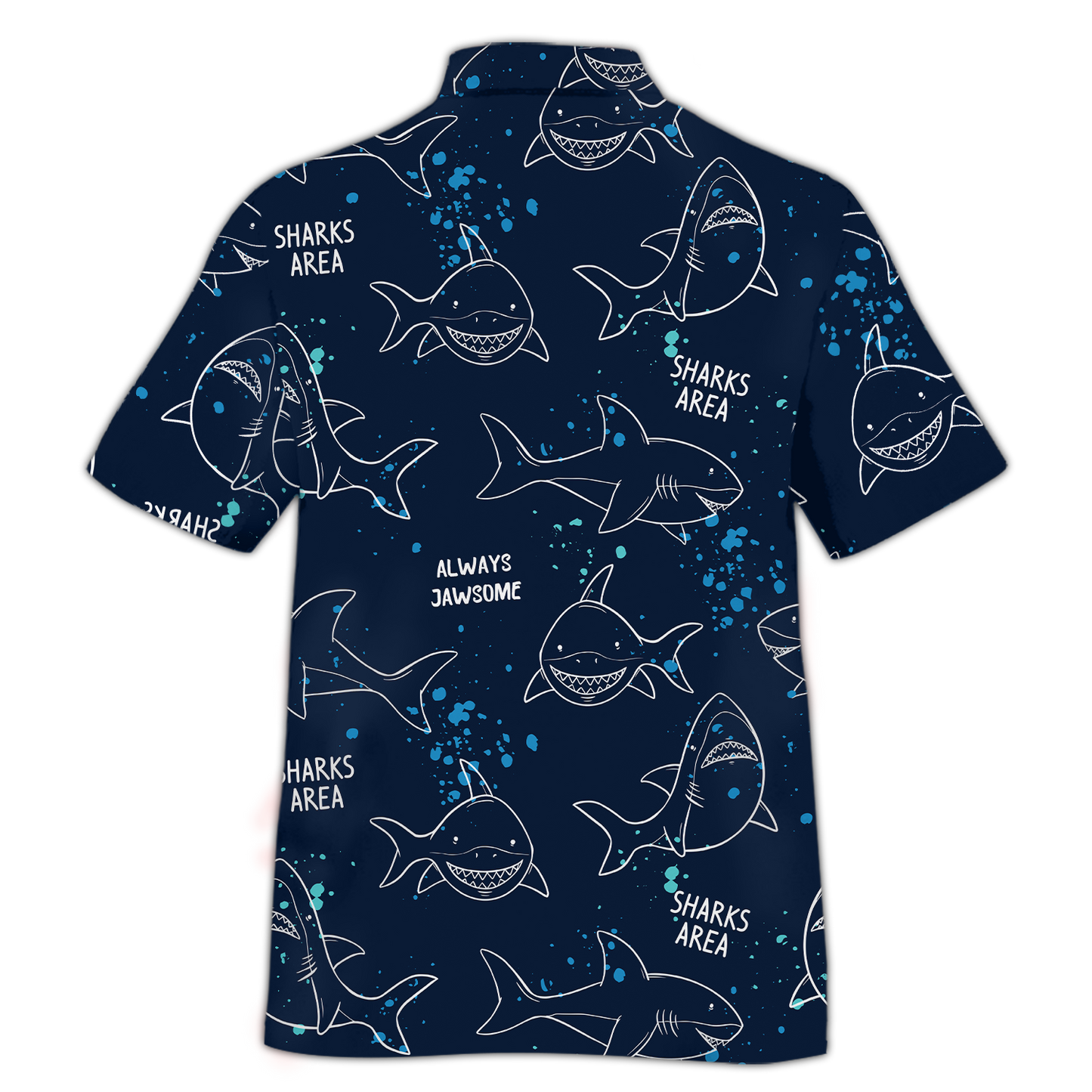 America Shark Pattern Hawaiian Shirt Lha230702S