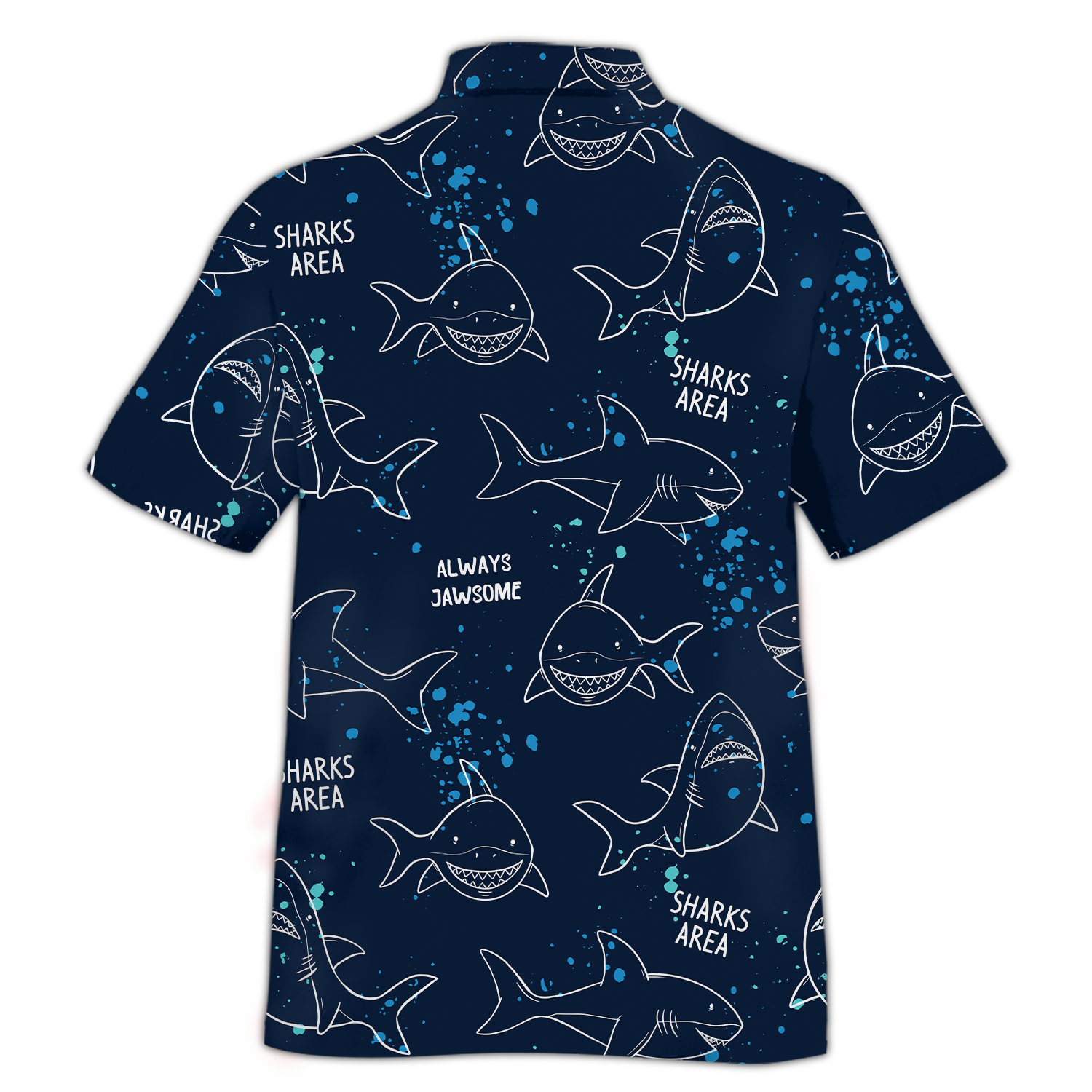 America Shark Pattern Hawaiian Shirt Lha230702S