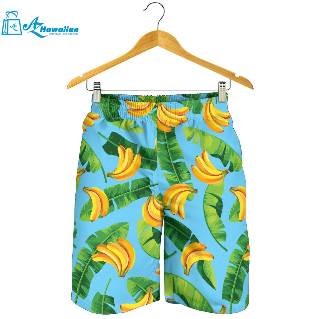 Banana Leaves Banana Design Pattern Men Shorts