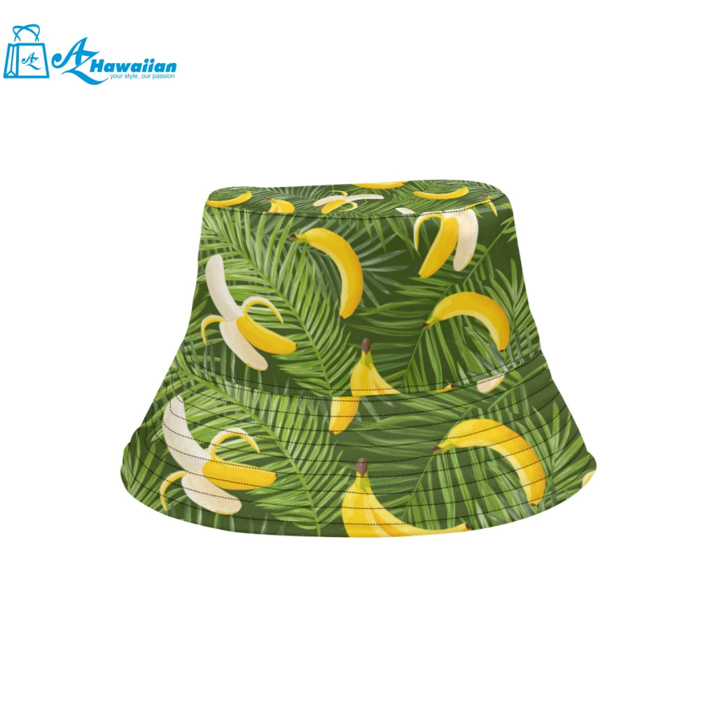 Banana Palm Leaves pattern Unisex Bucket Hat