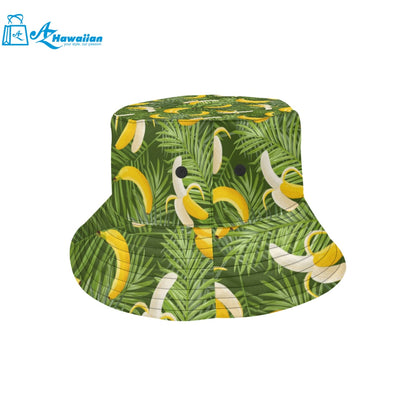 Banana Palm Leaves pattern Unisex Bucket Hat