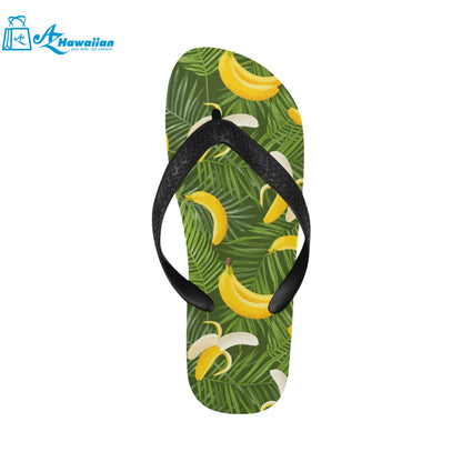 Banana Palm Leaves pattern Unisex Flip Flops