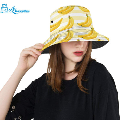 Banana pattern blackground Unisex Bucket Hat