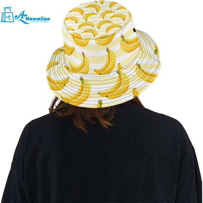 Banana pattern blackground Unisex Bucket Hat