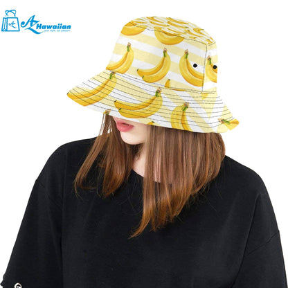 Banana pattern blackground Unisex Bucket Hat