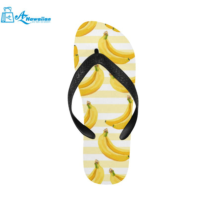 Banana pattern blackground Unisex Flip Flops