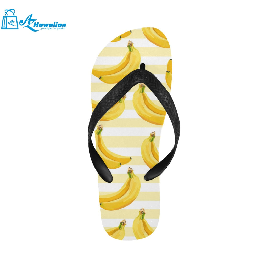 Banana pattern blackground Unisex Flip Flops