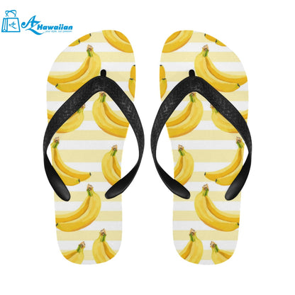 Banana pattern blackground Unisex Flip Flops