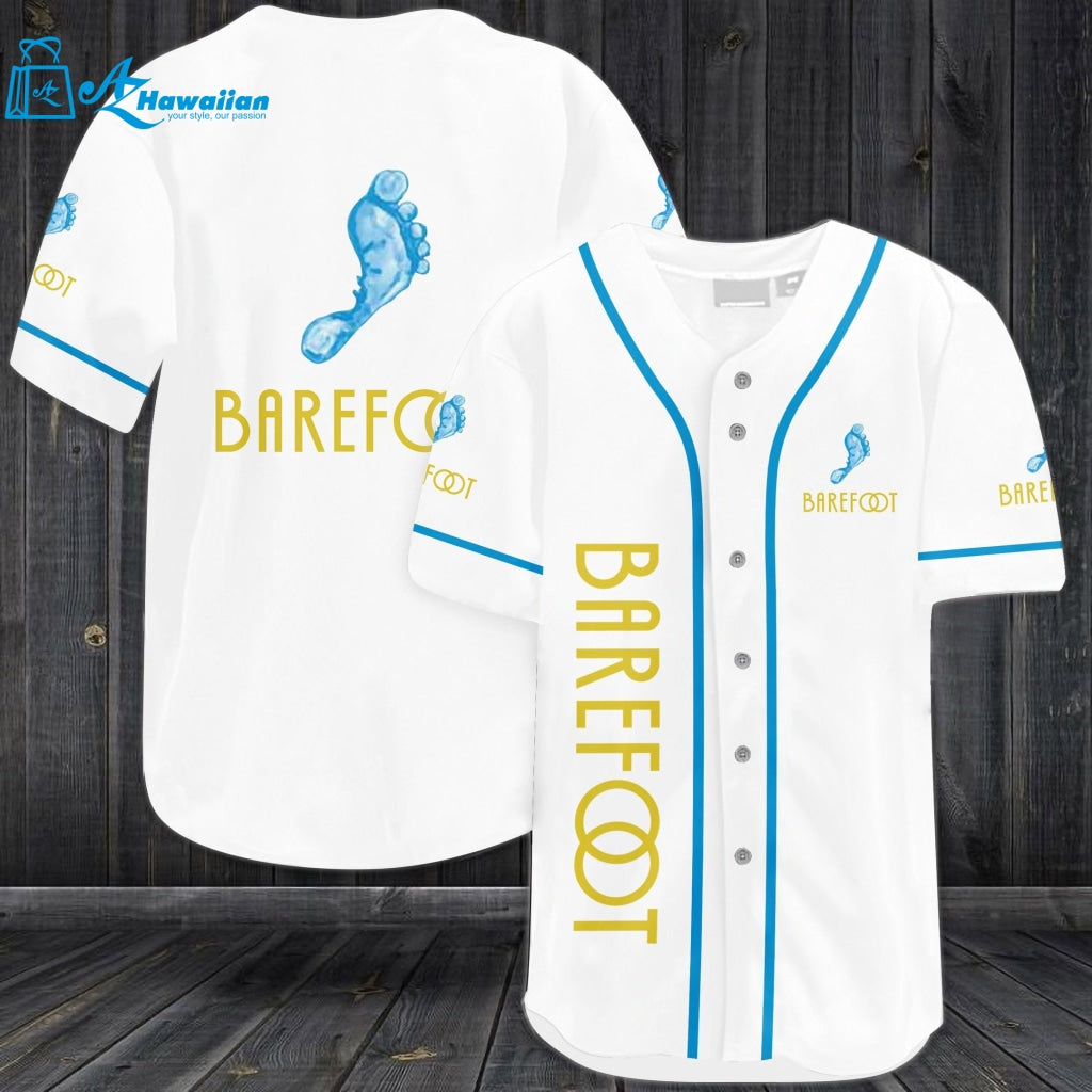 Barefoot Wine All Over Print Unisex Baseball Jersey 