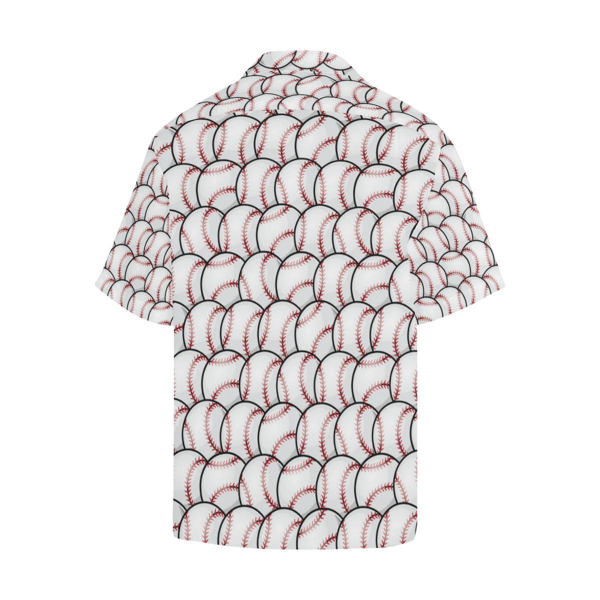 Baseball Pattern Hawaiian Shirt