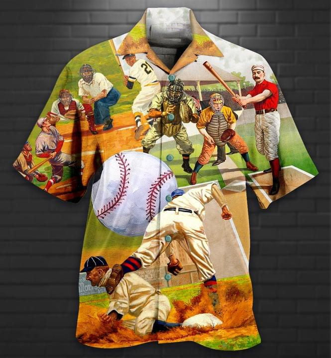 Baseball Print Short Sleeve 